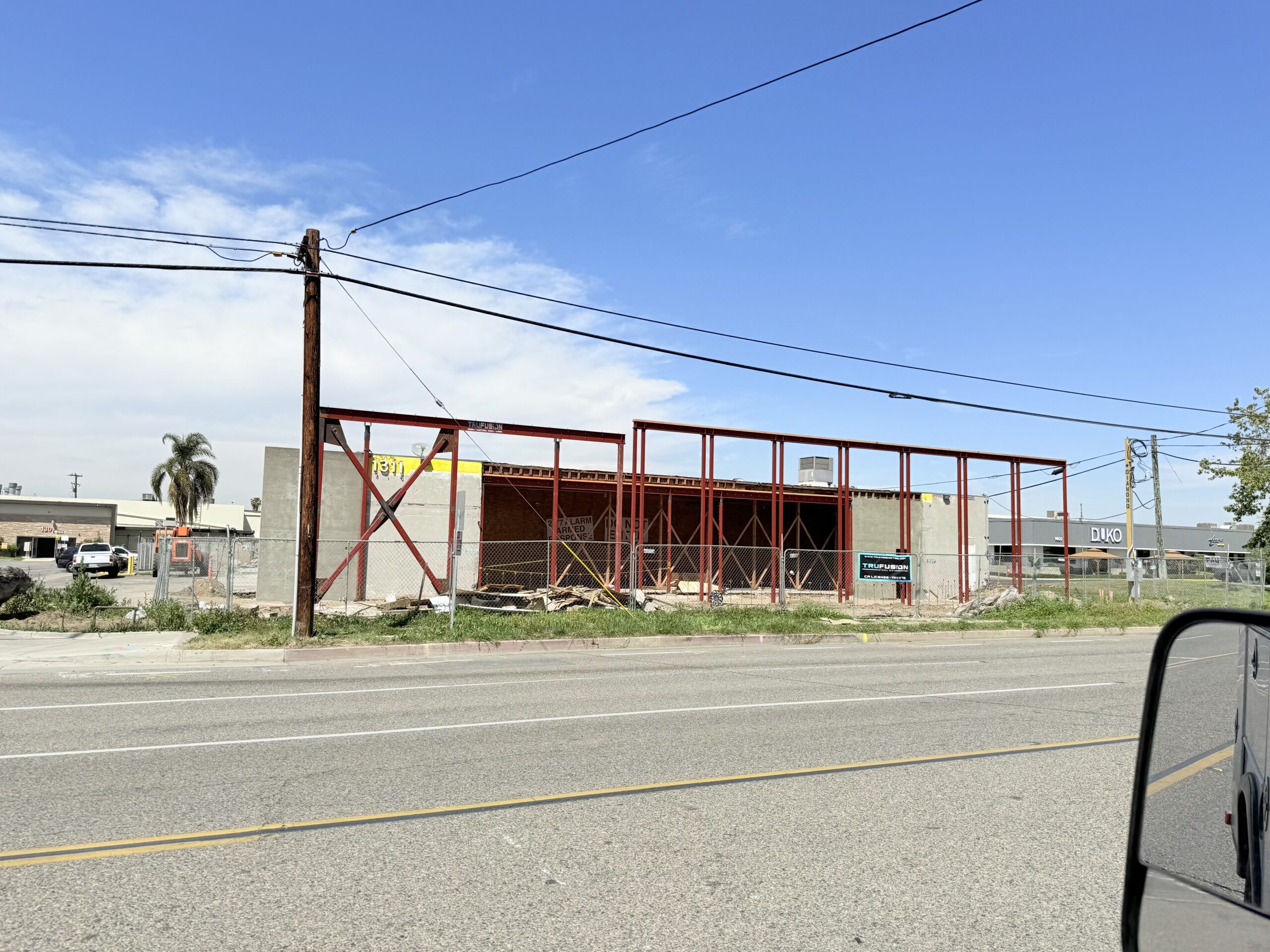 TruFusion Steel structural frame under construction